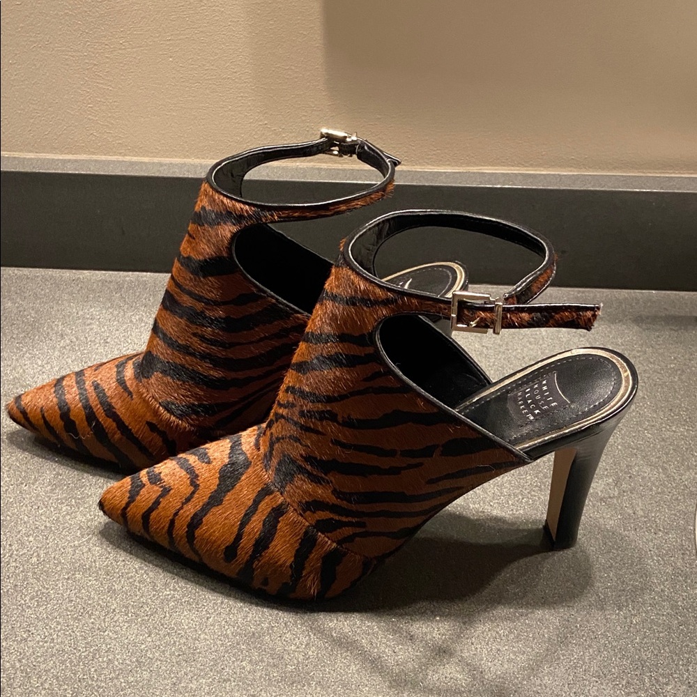 Leather Sling backs, ‘Dana’, White House Black Market animal print 9M - Picture 9 of 9